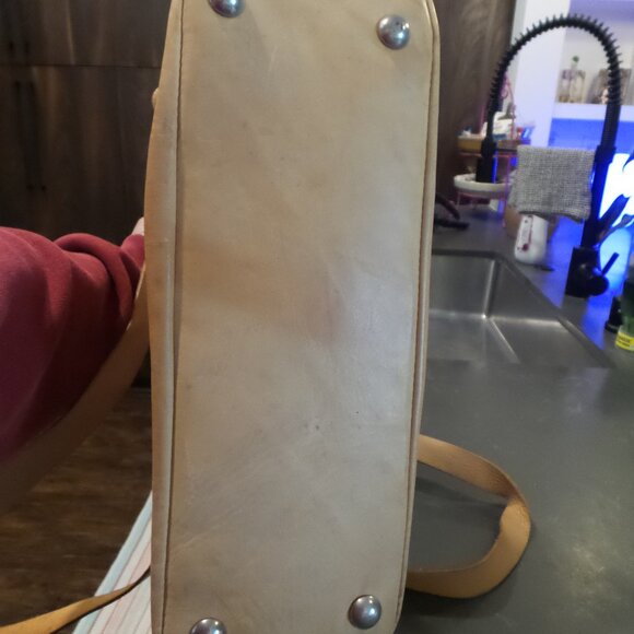 Bree Large Tan Brown Leather Vintage Tote Bag - Picture 5 of 5